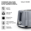Tower Tower Solitaire Grey Kettle 2 Slice Toaster Bread Bin & Canisters Set 5