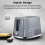 Tower Tower Solitaire Grey Kettle 2 Slice Toaster Bread Bin & Canisters Set 6