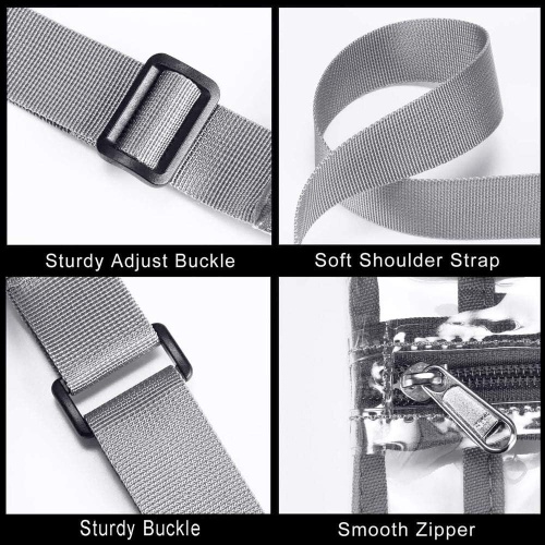 Clear Cross Wallet Bag Stadium Approved with Extra Inside Pocket 2