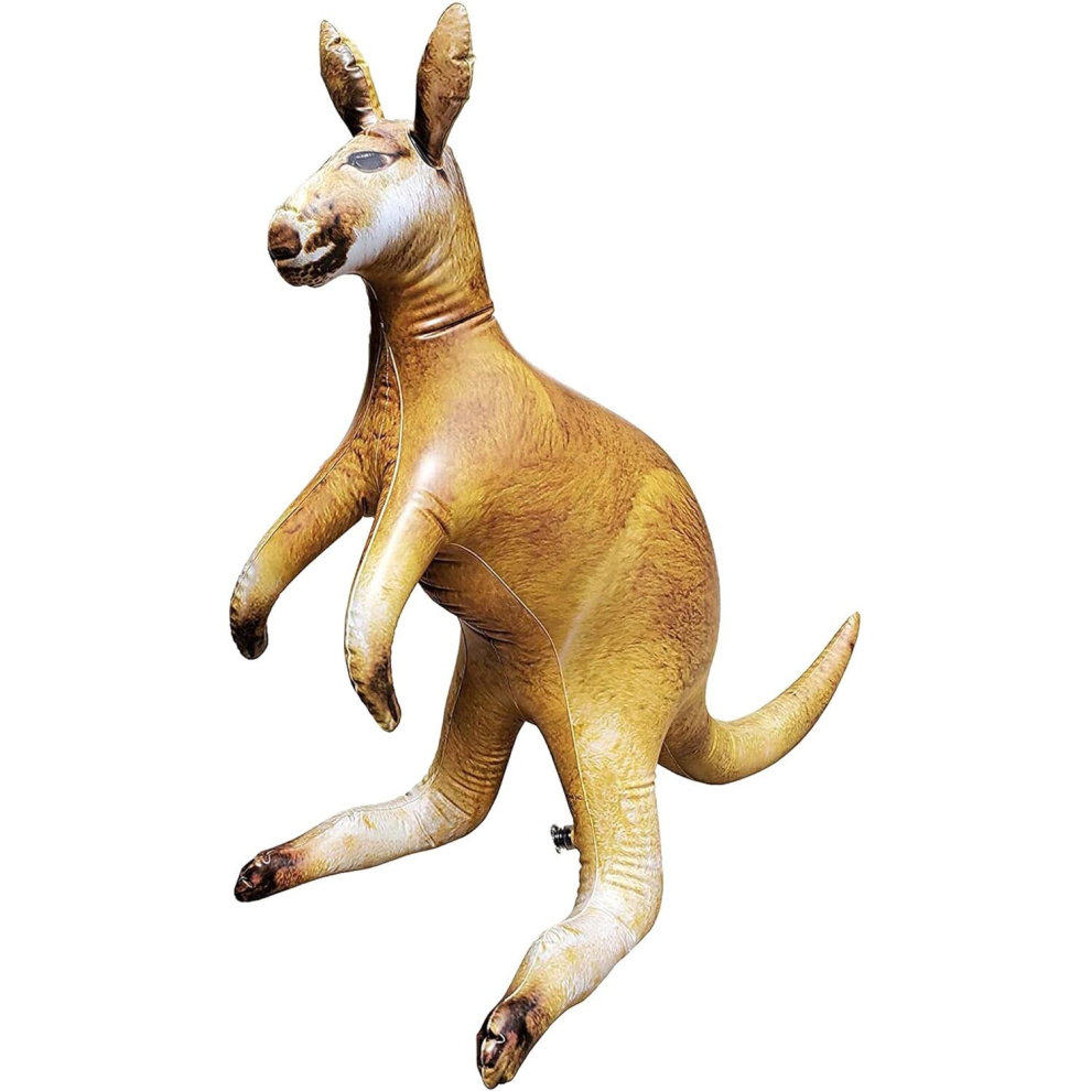 Kangaroo inflatable animal, 40 inch inflatable wildlife park animal image, swimming pool party decoration, children's birthday gift toy decoration