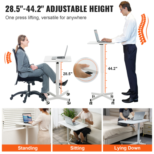 VEVOR VEVOR Mobile Standing Desk 28.5-44.2 2