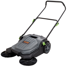 VEVOR Walk-behind Hand Push Floor Sweeper 25.6" Width 5 Gallon Waste Container