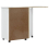 VidaXL (white) vidaXL Rolling Cabinet with Desk Mobile File Cabinet Solid Wood Pine MOSS 6