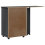 VidaXL (grey) vidaXL Rolling Cabinet with Desk Mobile File Cabinet Solid Wood Pine MOSS 6