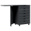 VidaXL (grey) vidaXL Rolling Cabinet with Desk Mobile File Cabinet Solid Wood Pine MOSS 1