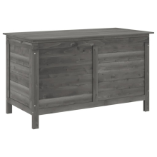 (anthracite, 99 x 49.5 x 58.5 cm) vidaXL Garden Storage Box Outdoor Storage Chest Trunk Toy Box Solid Wood Fir