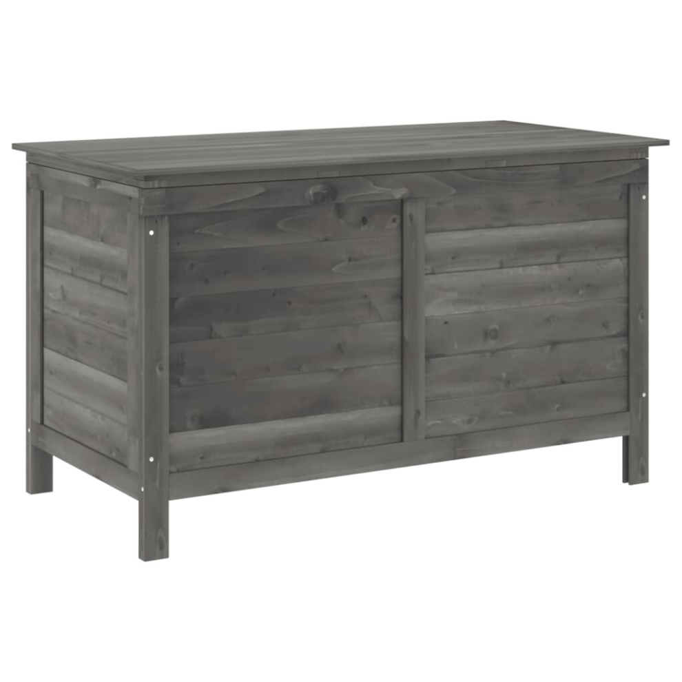 Vidaxl (Anthracite, 99 X 49.5 X 58.5 Cm) Garden Storage Box Outdoor Storage Chest Trunk Toy Box Solid Wood Fir