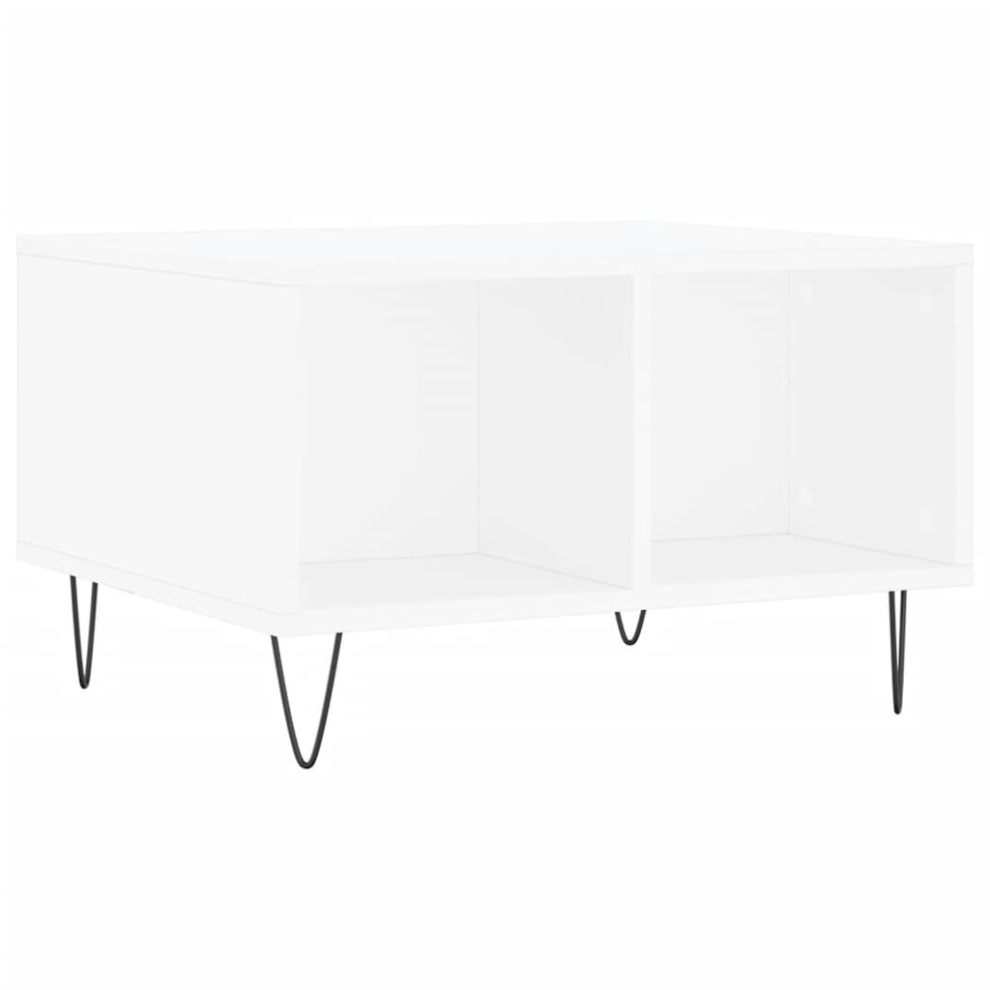 (white) vidaXL Coffee Table Side Table End Accent Telephone Sofa Table Engineered Wood