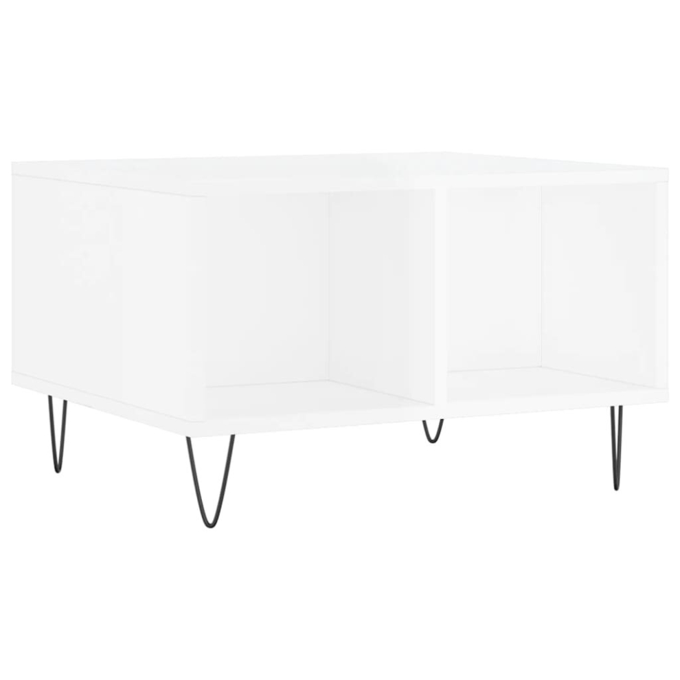Vidaxl (High Gloss White) Coffee Table Side Table End Accent Telephone Sofa Table Engineered Wood