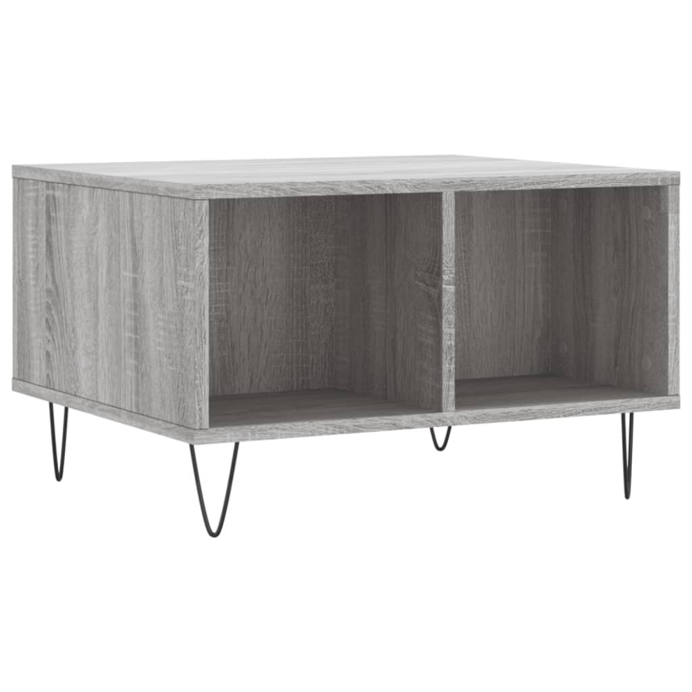 (grey sonoma) vidaXL Coffee Table Side Table End Accent Telephone Sofa Table Engineered Wood