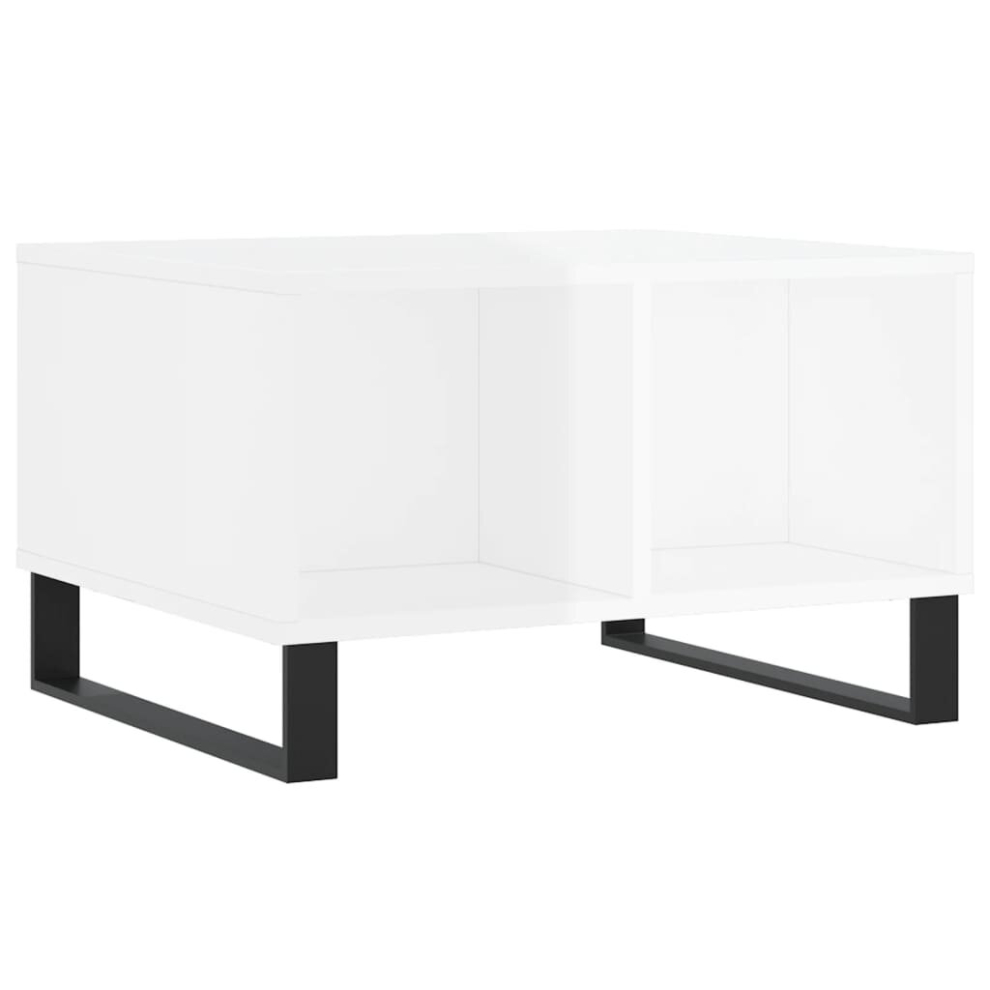 Vidaxl (High Gloss White) Coffee Table Side Table End Accent Telephone Sofa Table Engineered Wood