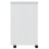 VidaXL (white) vidaXL Rolling Cabinet Office Cabinet with Drawers Grey Solid Wood Pine MOSS 5