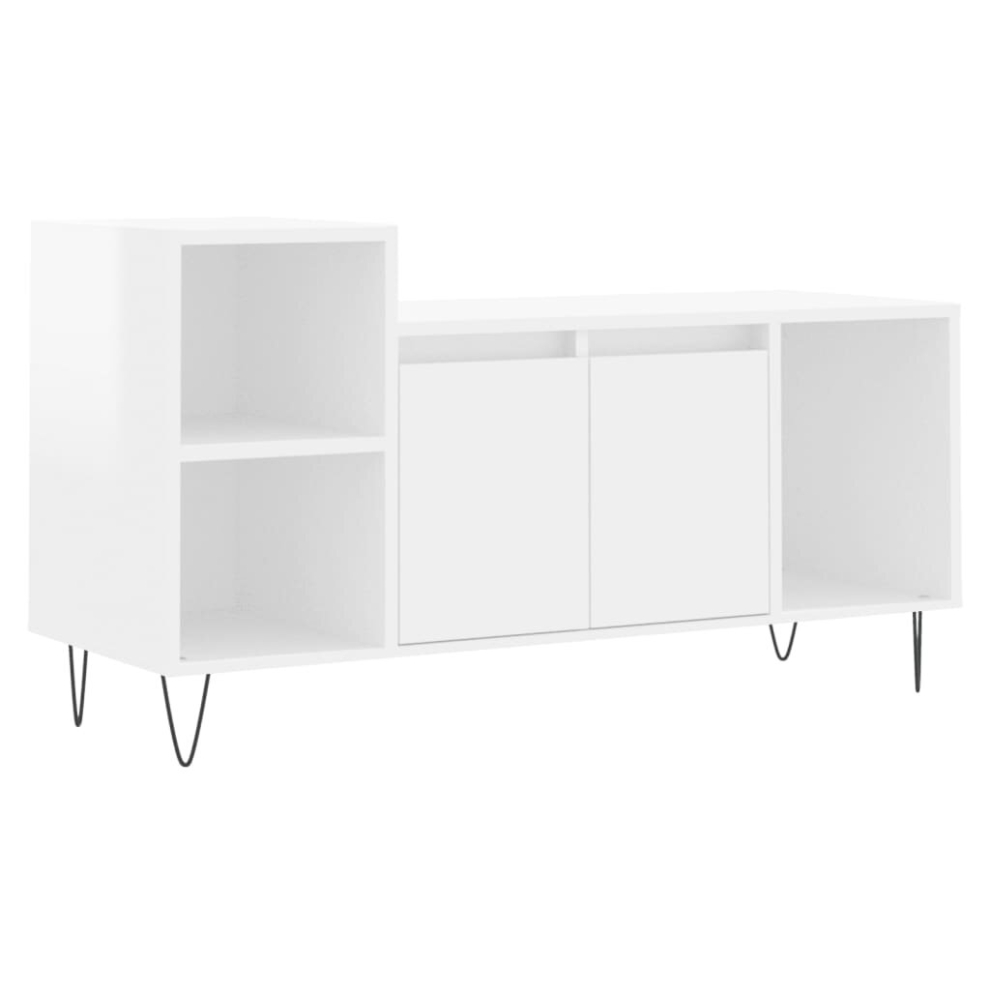 Vidaxl (High Gloss White) Tv Cabinet Tv Unit Sideboard Tv Stand Media Cabinet Engineered Wood