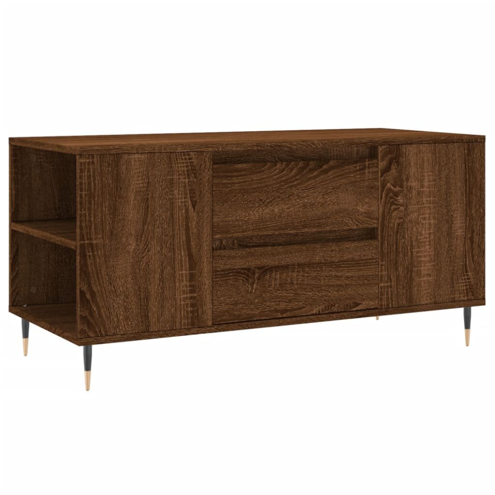 Vidaxl (Brown Oak) Coffee Table Side Table End Accent Telephone Sofa Table Engineered Wood