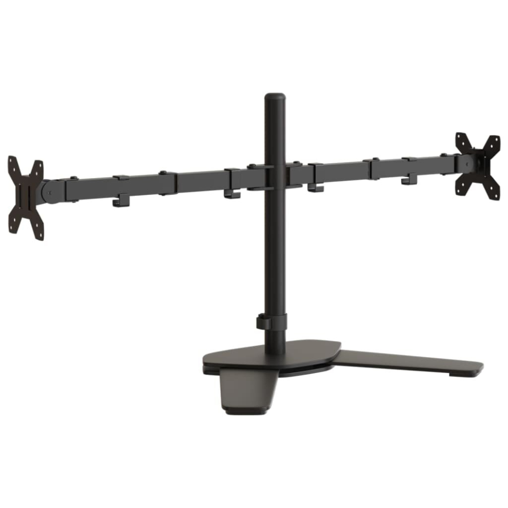 (dual) vidaXL Monitor Mount Single Monitor Stand Monitor Arm Mount Black Steel VESA