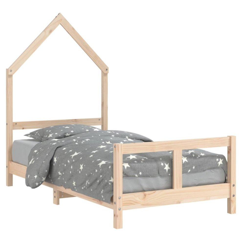 (brown, 80 x 160 cm) vidaXL Kids Bed Frame Bedstead Wooden Bed Base Black 80x200 cm Solid Wood Pine