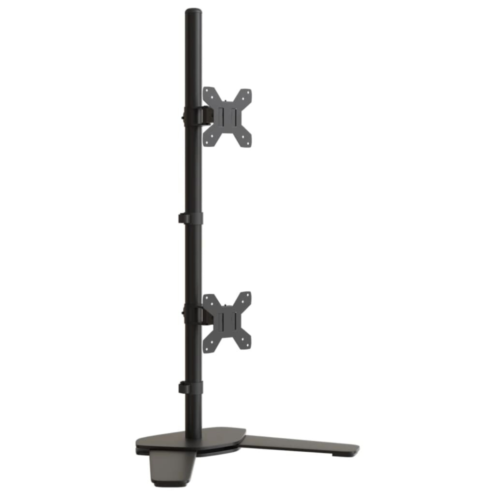 (dual (without arm)) vidaXL Monitor Mount Single Monitor Stand Monitor Arm Mount Black Steel VESA