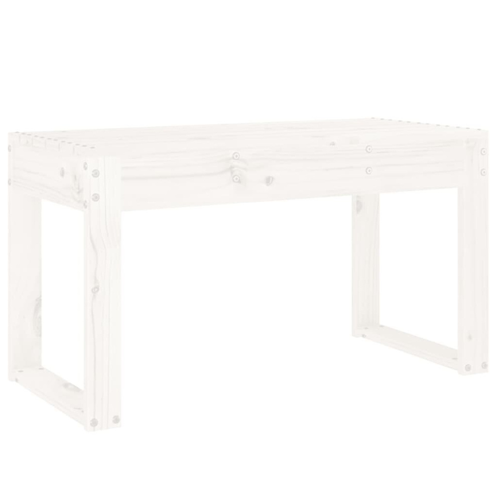 (white pine, 80 x 38 x 45 cm) vidaXL Garden Bench Wooden Bench Outdoor Bench Seat Black Solid Wood Pine