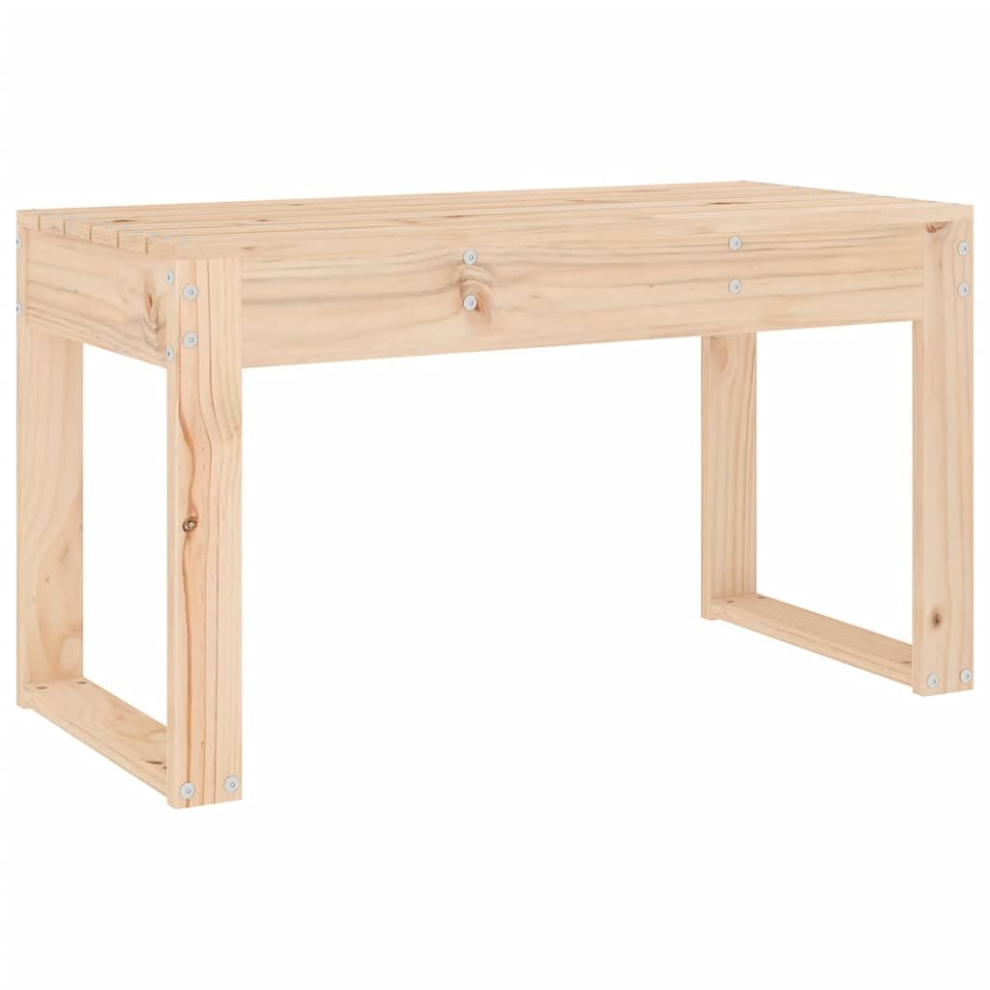 (natural pine, 80 x 38 x 45 cm) vidaXL Garden Bench Wooden Bench Patio Outdoor Bench Seat Solid Wood Pine