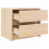 VidaXL (brown, 2 pcs) vidaXL Bedside Cabinets Bed Table Nightstand Bedside Table Solid Wood Pine 7