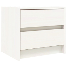 (white, 1 pcs) vidaXL Bedside Cabinets Bed Table Nightstand Bedside Table Solid Wood Pine