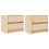 VidaXL (brown, 2 pcs) vidaXL Bedside Cabinets Bed Table Nightstand Bedside Table Solid Wood Pine 2