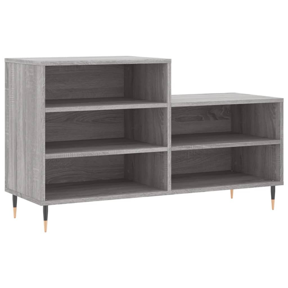 Vidaxl (Grey Sonoma) Shoe Cabinet Shoe Cupboard Shoe Storage Rack Shelf Engineered Wood