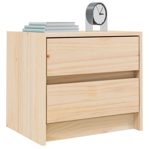 VidaXL (brown, 2 pcs) vidaXL Bedside Cabinets Bed Table Nightstand Bedside Table Solid Wood Pine 2