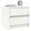 VidaXL (white, 2 pcs) vidaXL Bedside Cabinets Bed Table Nightstand Bedside Table Solid Wood Pine 3