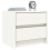 VidaXL (white, 1 pcs) vidaXL Bedside Cabinets Bed Table Nightstand Bedside Table Solid Wood Pine 3