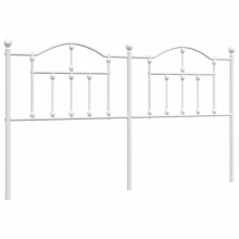 (white, 180 cm) vidaXL Metal Headboard for Bedroom Bed Header Bed Headboard Tall Headboard