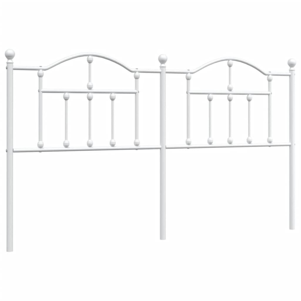 Vidaxl (White, 180 Cm) Metal Headboard For Bedroom Bed Header Bed Headboard Tall Headboard