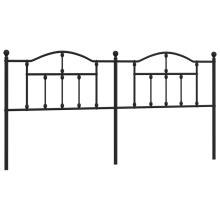 (black, 193 cm) vidaXL Metal Headboard for Bedroom Bed Header Bed Headboard Tall Headboard