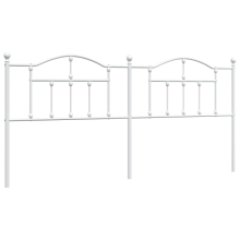 (white, 193 cm) vidaXL Metal Headboard for Bedroom Bed Header Bed Headboard Tall Headboard
