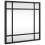 VidaXL (30 x 30 cm) vidaXL Wall Mirror Hallway Makeup Mirror Hanging Mirror Black Rectangle Iron 1