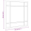 VidaXL (30 x 30 cm) vidaXL Wall Mirror Hallway Makeup Mirror Hanging Mirror Black Rectangle Iron 7