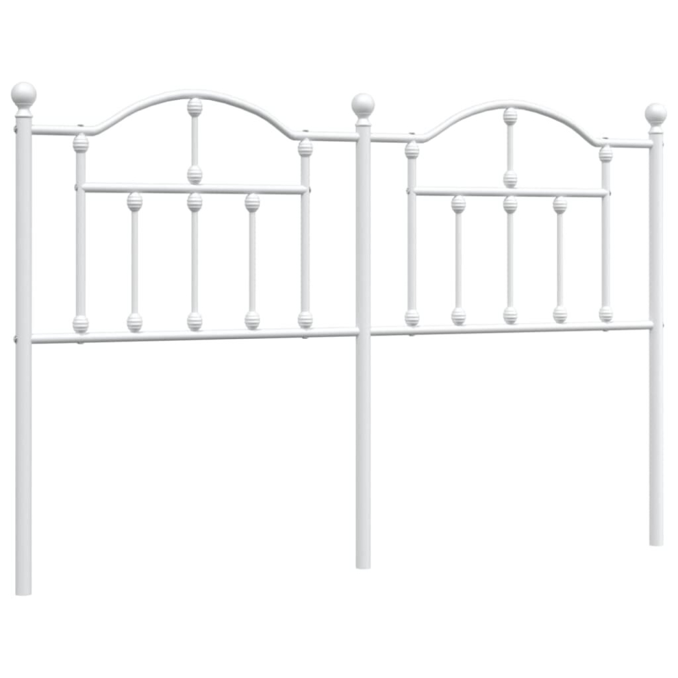 Vidaxl (White, 150 Cm) Metal Headboard For Bedroom Bed Header Bed Headboard Tall Headboard