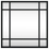 VidaXL (30 x 30 cm) vidaXL Wall Mirror Hallway Makeup Mirror Hanging Mirror Black Rectangle Iron 3