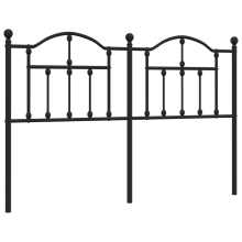 (black, 150 cm) vidaXL Metal Headboard for Bedroom Bed Header Bed Headboard Tall Headboard