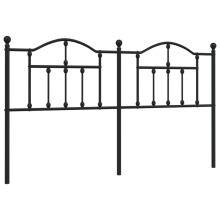(black, 180 cm) vidaXL Metal Headboard for Bedroom Bed Header Bed Headboard Tall Headboard