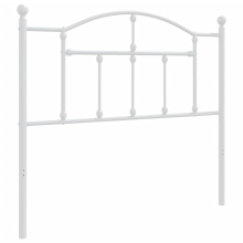 (white, 100 cm) vidaXL Metal Headboard for Bedroom Bed Header Bed Headboard Tall Headboard