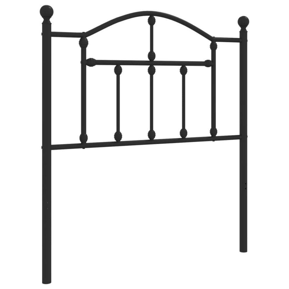 (black, 80 cm) vidaXL Metal Headboard Bed Header Bed Headboard Black Headboard Black 107 cm