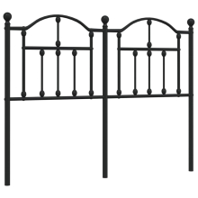 (black, 120 cm) vidaXL Metal Headboard for Bedroom Bed Header Bed Headboard Tall Headboard