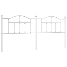 (white, 200 cm) vidaXL Metal Headboard for Bedroom Bed Header Bed Headboard Tall Headboard