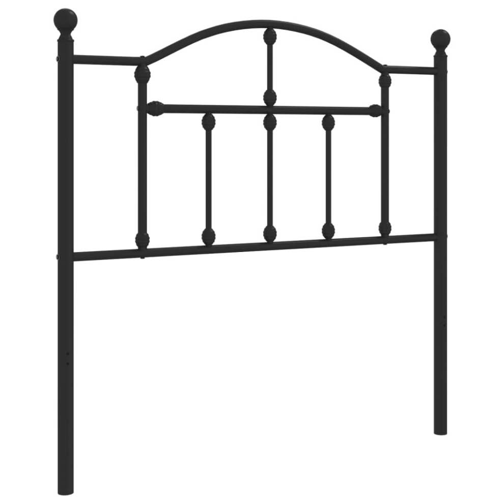 (black, 90 cm) vidaXL Metal Headboard Bed Header Bed Headboard Black Headboard Black 107 cm