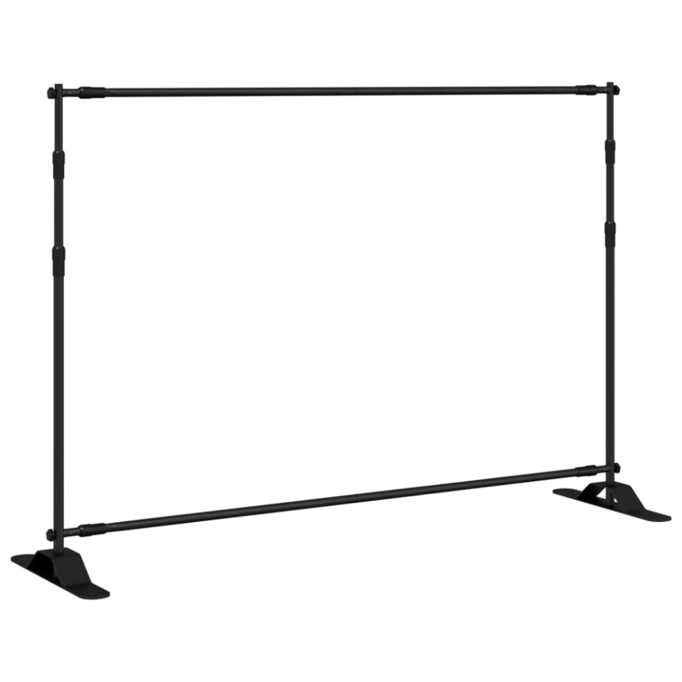 (305 x 243 cm) vidaXL Backdrop Stand Background Support System Background Stand Black Steel