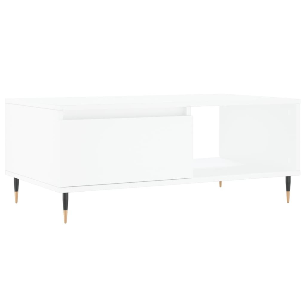 Vidaxl (White) Coffee Table Side Table End Accent Telephone Sofa Table Engineered Wood