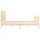 VidaXL (brown, 160 x 200 cm) vidaXL Bed Frame Bedroom Platform Bed Frame Bedstead with Headboard Solid Wood 7