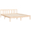 VidaXL (brown, 160 x 200 cm) vidaXL Bed Frame Bedroom Platform Bed Frame Bedstead with Headboard Solid Wood 9