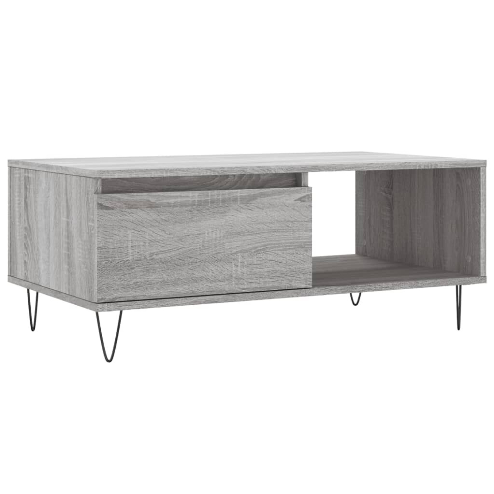 (grey sonoma) vidaXL Coffee Table Side Table End Accent Telephone Sofa Table Engineered Wood